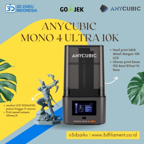 Anycubic Photon Mono 4 ULTRA 10K Ultra Fast High Detail LCD MSLA 3D Printer